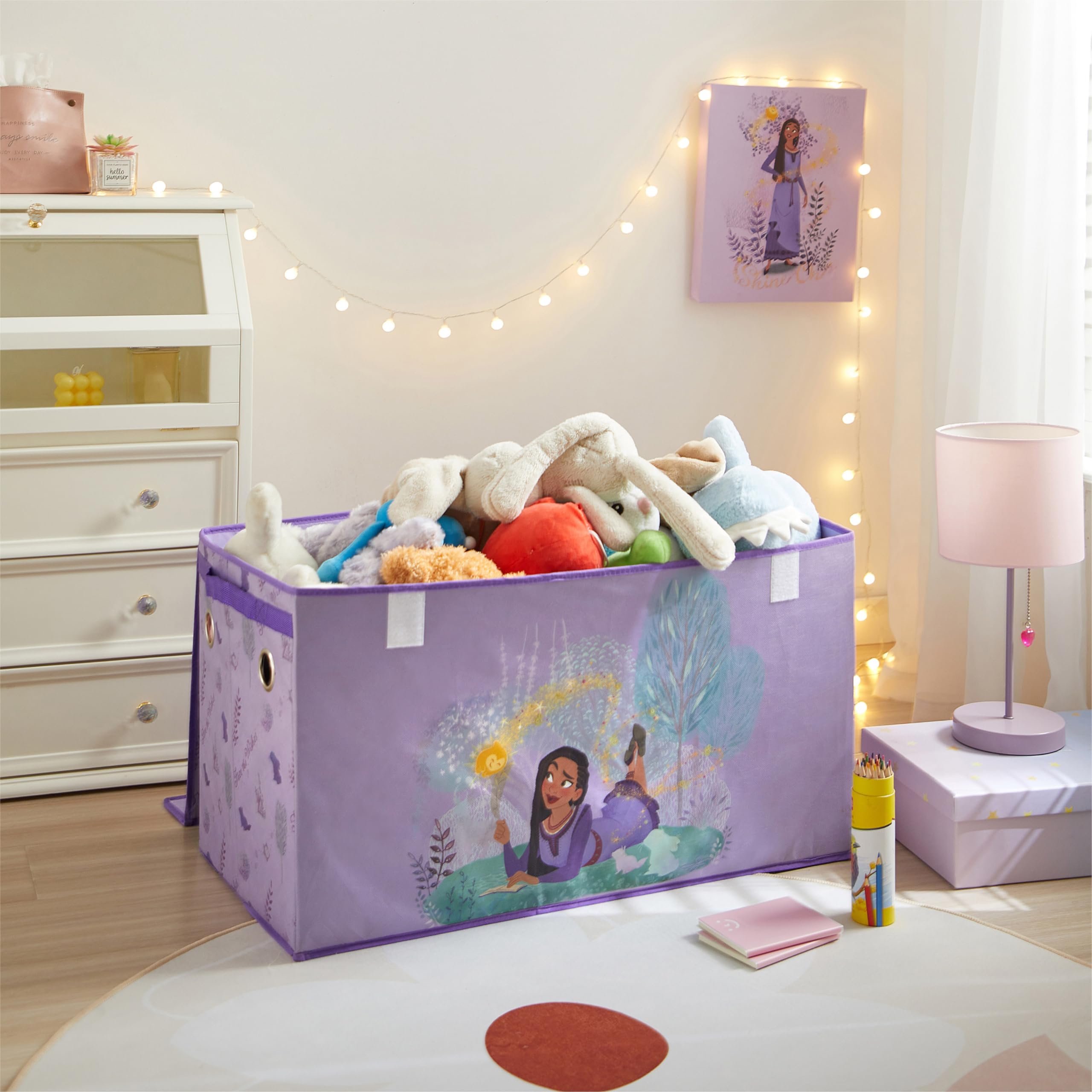 Amazon.com: Idea Nuova Disney Wish Collapsible Storage Trunk